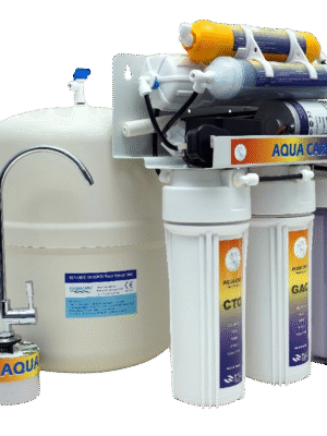 فلتر أكوا كير (Aqua Care) ذو ست مراحل يعمل بتقنية التحلية بالتناضح العكسي (RO – Reverse Osmosis)، فلتر أكوا كير (Aqua Care) ذو ست مراحل يعمل بتقنية التحلية بالتناضح العكسي (RO – Reverse Osmosis)،